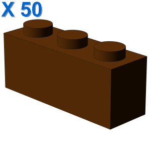 BRICK 1X3 X 50