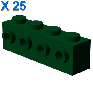 BRICK 1X4 W. 4 KNOBS X 25