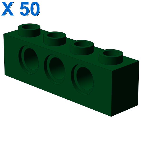 TECHNIC BRICK 1X4, Ø4,9 X 50