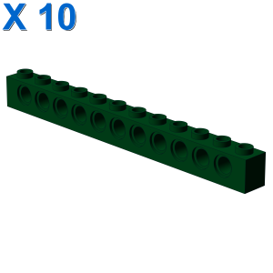 TECHNIC BRICK 1X12, Ø4,9 X 10