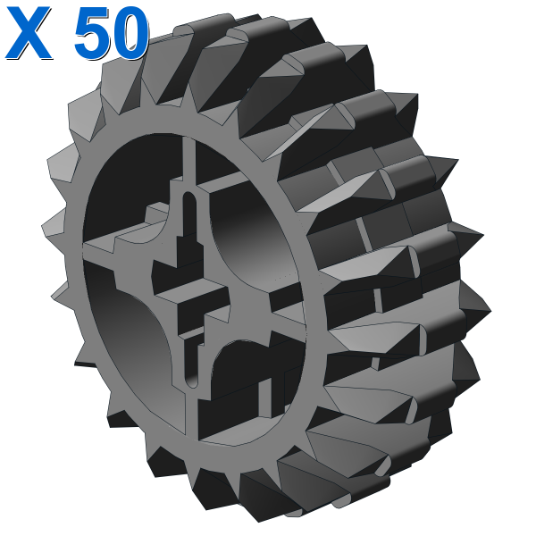 DOUBLE CONICAL WHEEL Z20 1M X 50