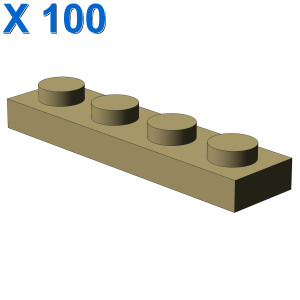 PLATE 1X4 X 100