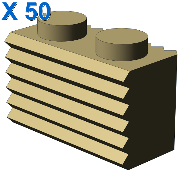 PROFILE BRICK 1X2 X 50