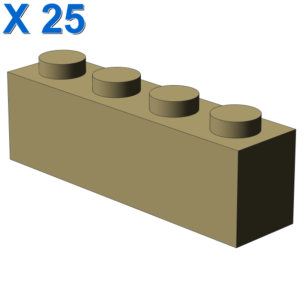 BRICK 1X4 X 25