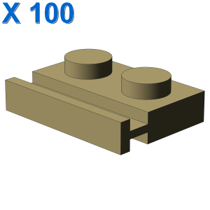 PLATE 1X2 WITH SLIDE X 100