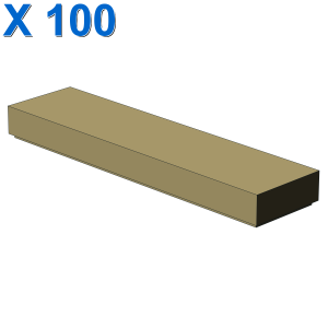 FLAT TILE 1X4 X 100