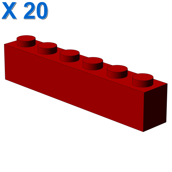 BRICK 1X6 X 20