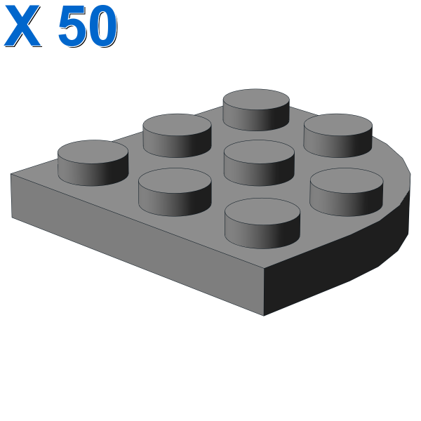 PLATE 3X3, 1/4 CIRCLE X 50