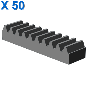 TOOTHED BAR M=1, Z=10 X 50