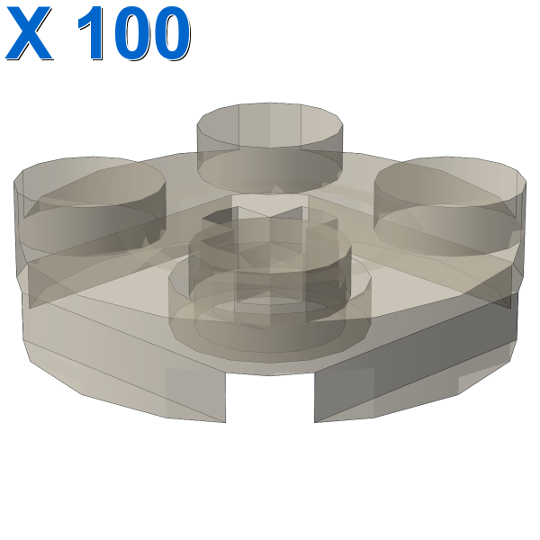 PLATE 2X2 ROUND X 100