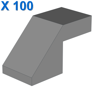 Slope 45 2 x 1 with Cutout without Stud X 100