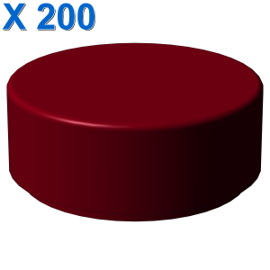FLAT TILE 1X1, ROUND X 200