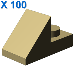 ROOF TILE 1X2 45° W 1/3 PLATE X 100