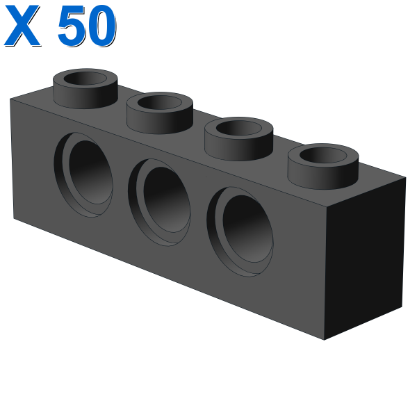 TECHNIC BRICK 1X4, Ø4,9 X 50