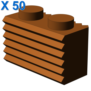 PROFILE BRICK 1X2 X 50