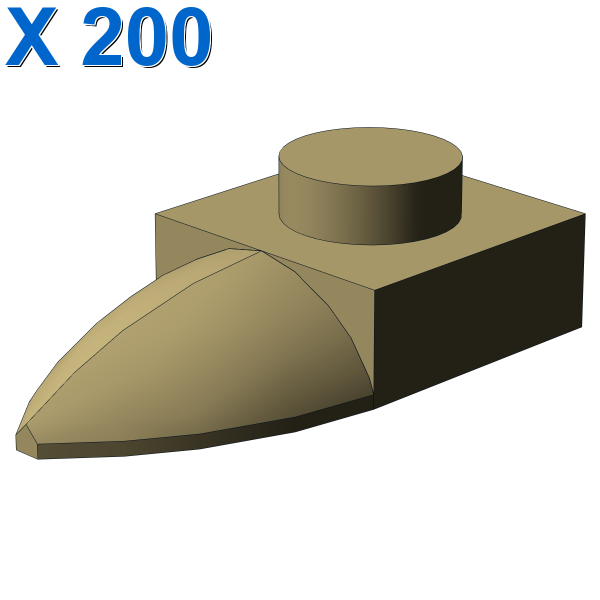 PLATE 1X1 W/TOOTH X 200