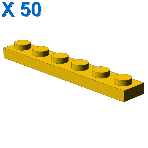 PLATE 1X6 X 50