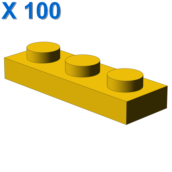 PLATE 1X3 X 100