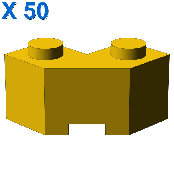 Brick 2x2 w. angle 45 degrees X 50