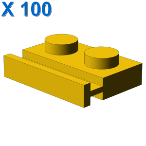 PLATE 1X2 WITH SLIDE X 100