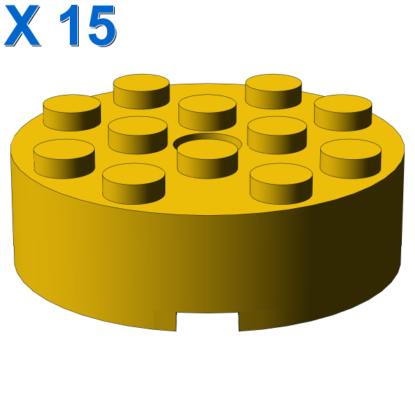 BRICK 4X4 ROUND W. Ø4.9 W. KL. X 15