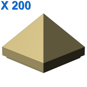 PYRAMIDE RIDGED TILE 1X1X2/3 X 200