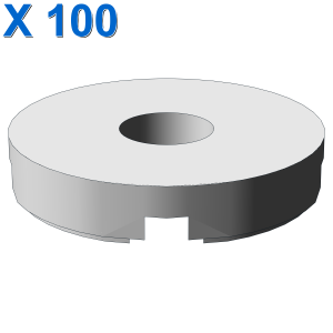 FLAT TILE 2x2 ROUND W. HOLE Ø4.85 X 100