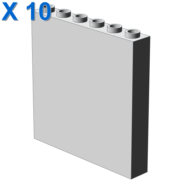 WALL ELEMENT 1x6x5, ABS X 10