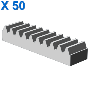 TOOTHED BAR M=1, Z=10 X 50