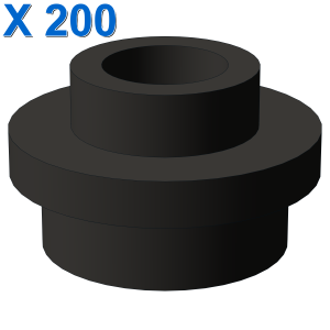 PL.ROUND 1X1 W. THROUGHG. HOLE X 200