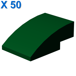 Brick w/half bow 2x3 w/cut X 50