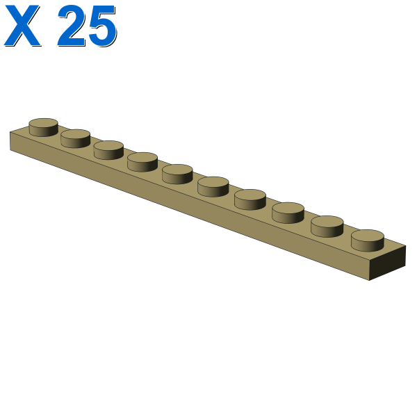 PLATE 1X10 X 25