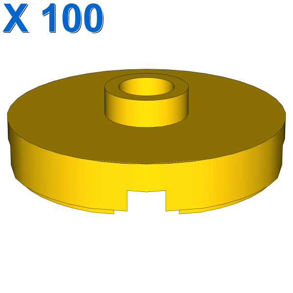 PLATE ROUND W. 1 KNOB X 100