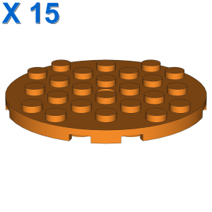 PLATE 6X6 ROUND WITH TUBE SNAP X 15