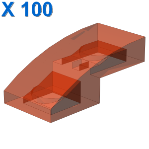 PLATE W. BOW 1X2X2/3 X 100