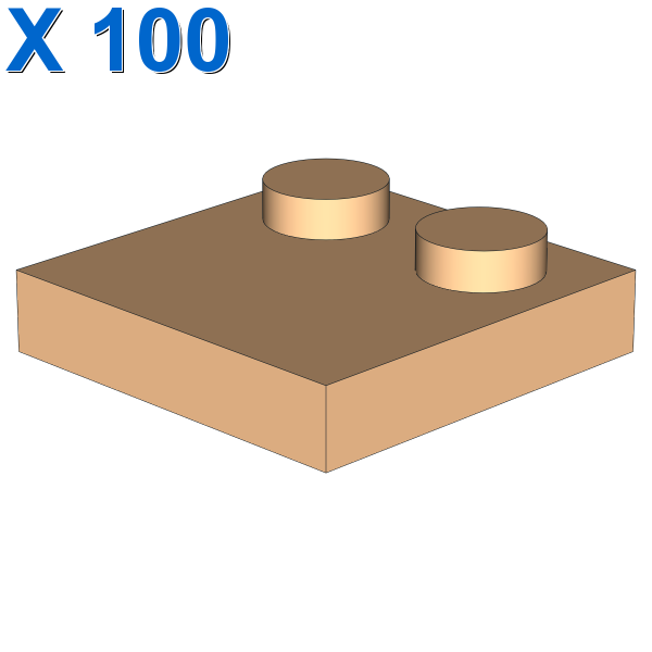 Tile 2 x 2 with 2 Studs X 100