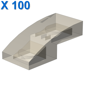 PLATE W. BOW 1X2X2/3 X 100