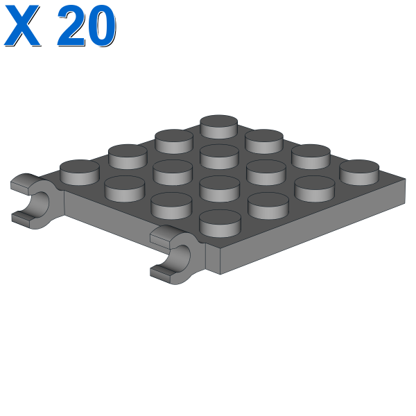 PLATE 4X4 W/VERTICAL HOLDER X 20