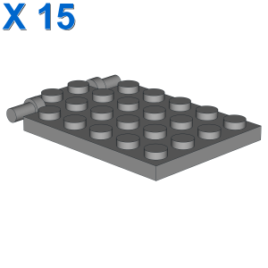 PLATE 4X5 W. SHAFT Ø3.2 X 15