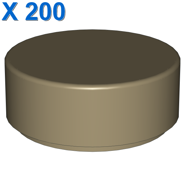 FLAT TILE 1X1, ROUND X 200