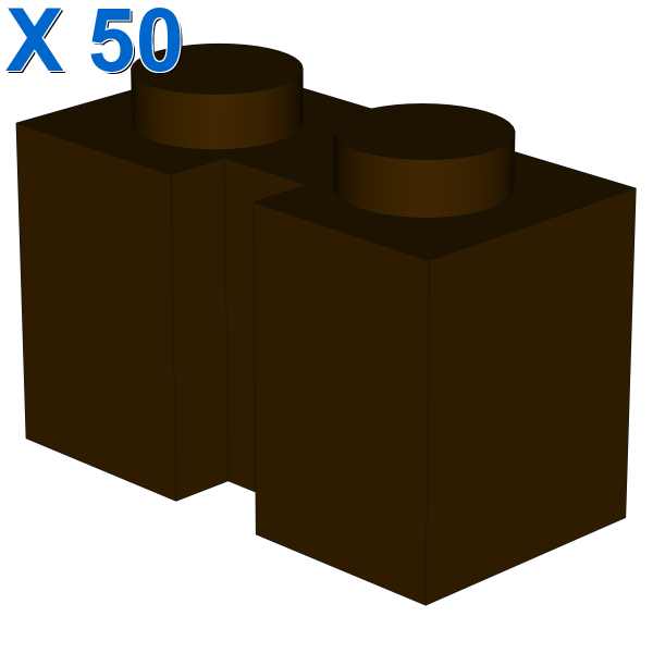 BRICK 1X2 W. GROOVE X 50