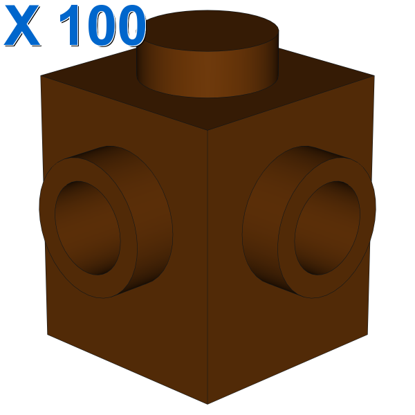 BRICK 1X1, W/ 2 KNOBS, CORNER X 100