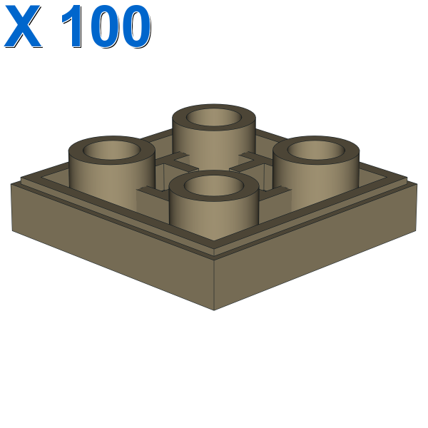 FLAT TILE 2X2 INV. X 100