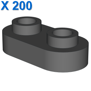 Plate, Modified 1 x 2 Rounded with 2 Open Studs X 200