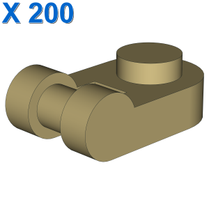 PLATE 1X1 ROUND W/3.2 SHAFT X 200