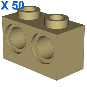 BRICK 1X2 M. 2 HOLES Ø 4,87 X 50