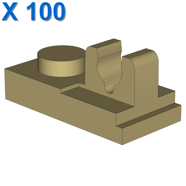 PLATE 1X2 W. VERTICAL GRIP X 100