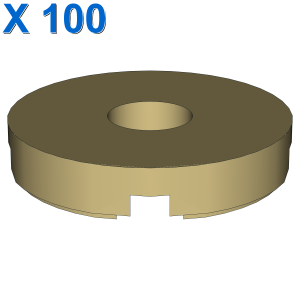 FLAT TILE 2x2 ROUND W. HOLE Ø4.85 X 100