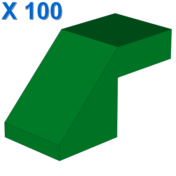 Slope 45 2 x 1 with Cutout without Stud X 100