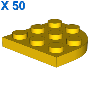 PLATE 3X3, 1/4 CIRCLE X 50